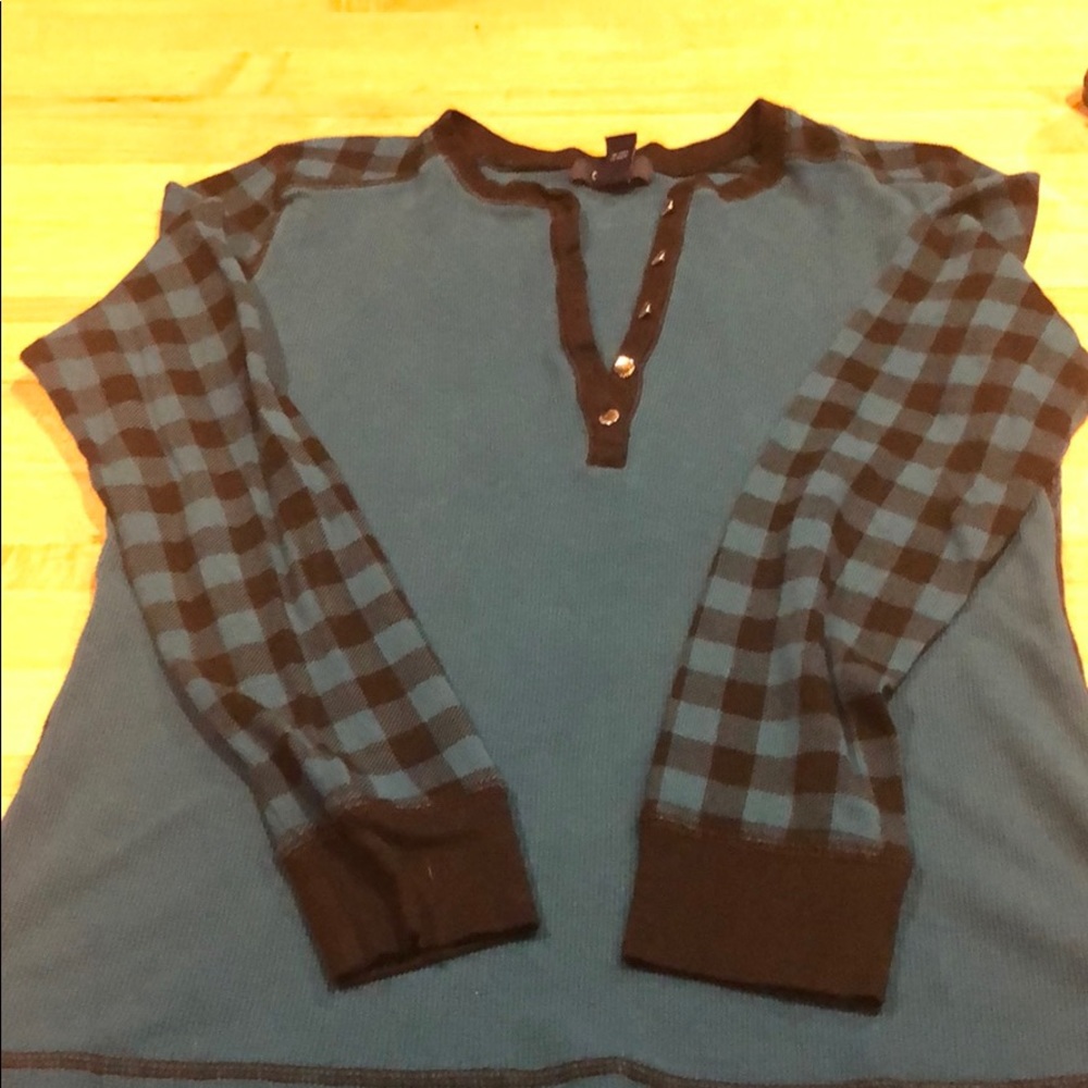 Henley long sleeve chaps